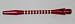 Striped Red Aluminum Shafts - 3 Sets, 2BA Long Length, AR5