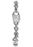 Corum 137-414-47-K300-PM19 Padlock White Dial Stainless Steel Women's Watch