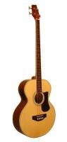 Kona Signature Series Electric Acoustic Bass with Tolex Case