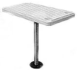 DETMAR REMOVABLE BOAT TABLE TOP -- RECTANGULARColor: White