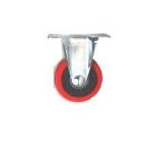 4 HEAVY DUTY NON-SWIVEL, NON-LOCKING CASTER WITH MOUNTING PLATE by Peachtree Woodworking