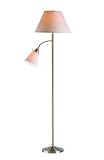 Sofa-Mate II Antique Brass With Side Light Floor Lamp