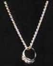 Economy Class Ring Costume Jewelry Necklace - Great 50s Costume Accessory - Great Unisex Accessory