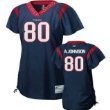 Andre Johnson #80 Blue Women's 