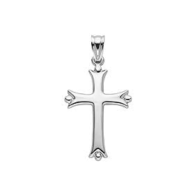 14kt. Two Tone, Reversible Cross Charm by 