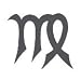 Virgo Zodiac Sign Temporary Tattoo 2x2