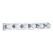 Sea Gull Lighting 4739-05 Center Stage Six-Bulb Vanity, Chrome Finish