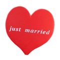 Heart Just Married Antenna Ball Topper