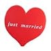 Heart Just Married Antenna Ball Topper (Automotive Parts and Accessories)