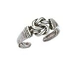 Celtic Knot - Sterling Silver Antiqued Love Knot Toe Ring