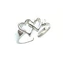 Toe Ring - Sterling Silver Solid Heart Toe Ring