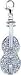 Violin, 14K Gold Diamond Charm