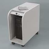 CPU Holder with Locking Tambour Door, Gray, 11-1/4w x 23-1/2d x 24h BDY914718
