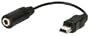 Audio Adapter For Motorola KRZR K1, K1m, RAZR V3, RIZR Z3, PEBL U6, SLVR L6, L7, W490