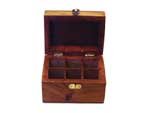 11VQqUjEcgL. SL160  Carved Wooden Aromatherapy Box (Holds 6 x 10ml oils) (Box 01)