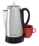 west bend dba/focus electrics 12C SS Percolator percolators metal coffee