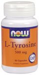L-Tyrosine by NOW Foods - (500mg - 60 Capsules)