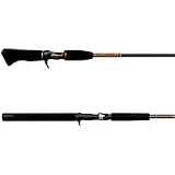 Shakespeare Ugly Stik Freshwater Medium Action Casting Rod with 6 to 12-Pound Line Weight, 2-Piece, Black, 6-Foot