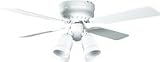 Ceiling Fan - 42 in. Pure White with Light Kit