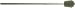3/8 inch RE INV CONE GREY SiC Grinding Stone, 1/8 inch Extra Long Shank