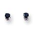 14k White Gold 3mm Sapphire Stud Earrings
