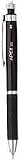 Mechanical Pencil, .5MM, Top Click Advance, Rubber Grip, Metal Accents, Black PAP43213