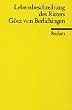 Die Lebensbeschreibung des Ritters G�tz von Berlichingen Tb