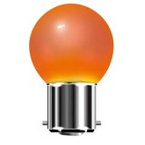 20 Pack - 3W BC Red Round LED Bulb