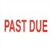 SPR60029 PAST DUE Title Stamp, 1-3/4x5/8, Red Ink
