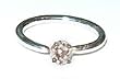 14 karat White gold Nose Segment with Clear CZ gemstone 5/16"