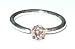 14 karat White gold Nose Segment with Clear CZ gemstone 5/16"
