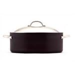Anolon Professional Hard Anodised Covered Deep Oval Roaster and Rack, 32 cm