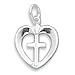 Cut-Out Heart with Cross Pendant