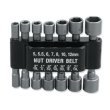 MIT Tools 14 piece Power Nut Driver Bit Set SAE and Metric