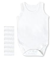 7 Pack - Pure Cotton Sleeveless Bodysuits