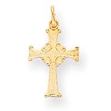 14k Celtic Cross Charm - Measures 13x10mm - JewelryWeb