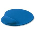 Compucessory Imac Mouse Mat Ergonomic Non-slip with Gel Wrist Rest Blue Ref CCS55151