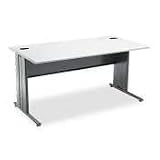 HON COMPANY The Stationmaster Computer Desk, 60w x 29-1/2d x 29-1/2h, Gray Pattern/Charcoal