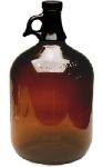 Glass Jug, Amber, 1 gal ea, Set of 4