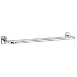 Double Towel Rail - enhances your bathroom's functionality (Polished Chrome) (3H x 24W x 3D)