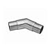 Lavi Industries 44-730/1H - Bar Railing Fitting, 135 Degree Angle