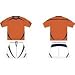 Sports : Astis Players Line Shirt + Short, orange-navy f&uuml;r Tennis