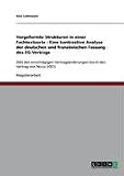 Vorgeformte Strukturen in einer Fachtextsorte - Eine kontrastive Analyse der deutschen und franz�sischen Fassung des EG-Vertrags: (Mit den ... durch den Vertrag von Nizza 2001) - Dan Lohmeyer