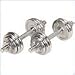 Sunny Distributors 33 lb. Chrome Dumbbell Set