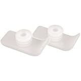 Glide Ski Walker Tips - White - Pack of 2