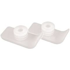 Glide Ski Walker Tips - BLACK - Pack of 2 (One Pair)