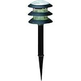 BLACK 3 TIER SOLAR LIGHT 2PK