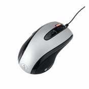 Laser Mouse,7-Button,1000 dpi,2-5/8x4-7/8x2,Silver/Black, Sold as 1 each