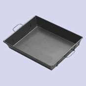 Johnson-Rose 12 Inch X 18 Inch X 3-1/2 Inch Steel Roasting Pan