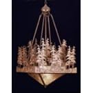 16"Sq Pine Lake Inverted Pendant Ceiling Fixture by Meyda